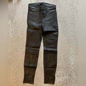 J Brand lamb leather skinny jeans